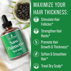 Hair Thickness Maximizer serum palmetto cuidado capilar fortalecedor para uso diario