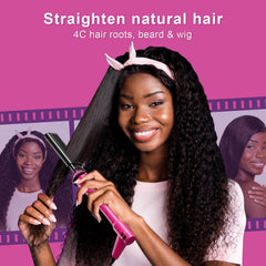 Hair Trends Mini Pink Hot Comb compact design for small spaces