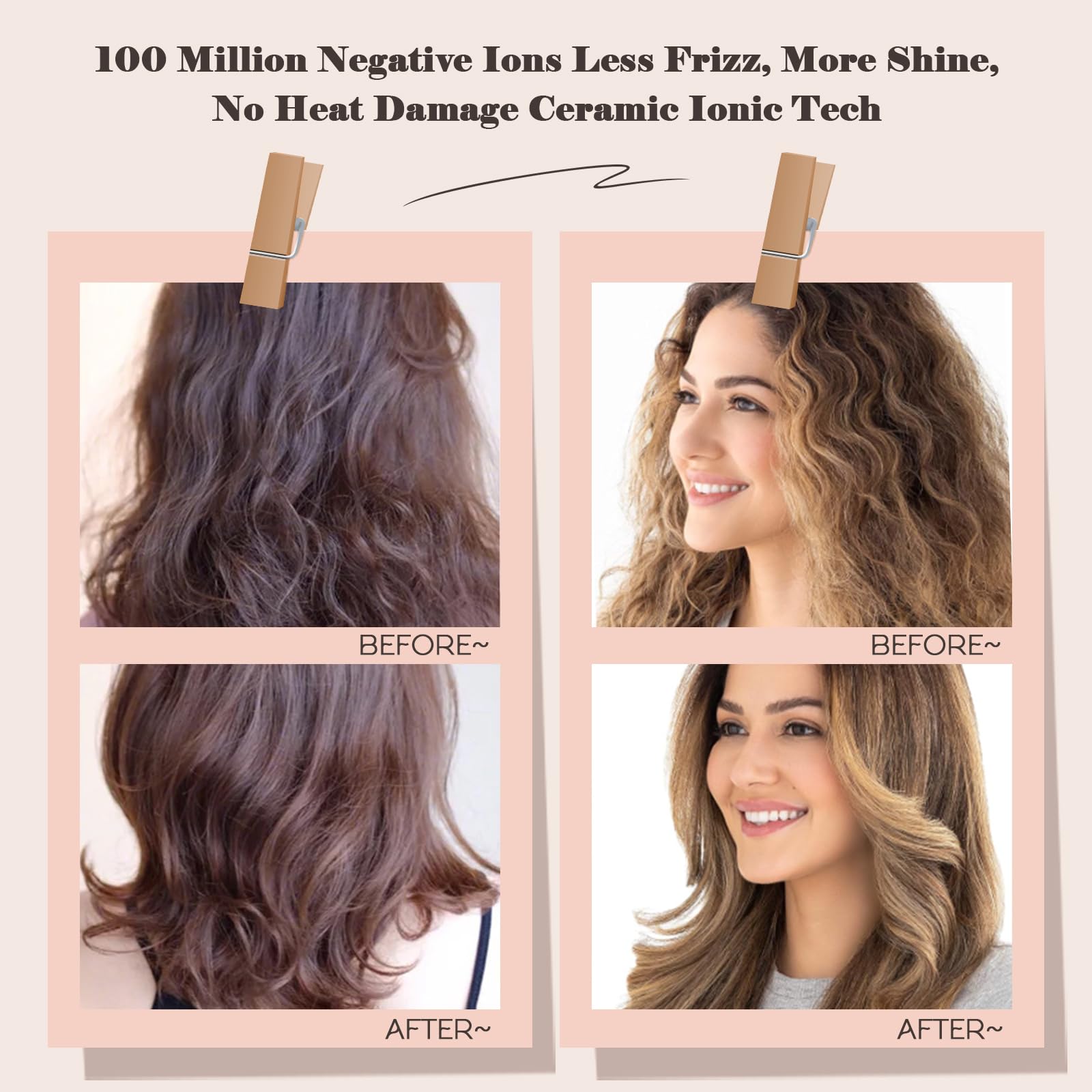 Hair trends Nano titanium barrel delivers smooth, lasting blowouts.