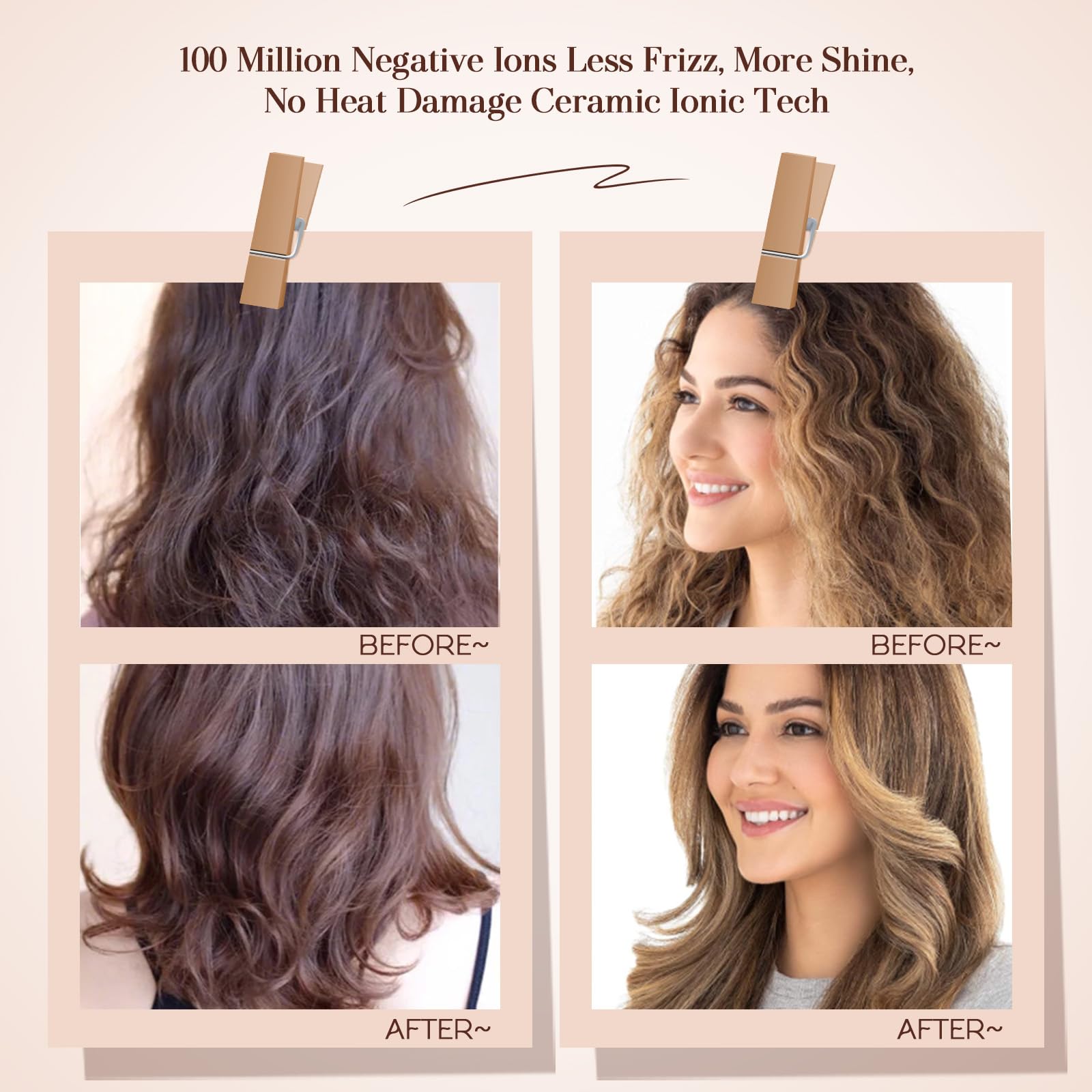 Hair Trends nano titanium technology for faster heat and lasting volume.