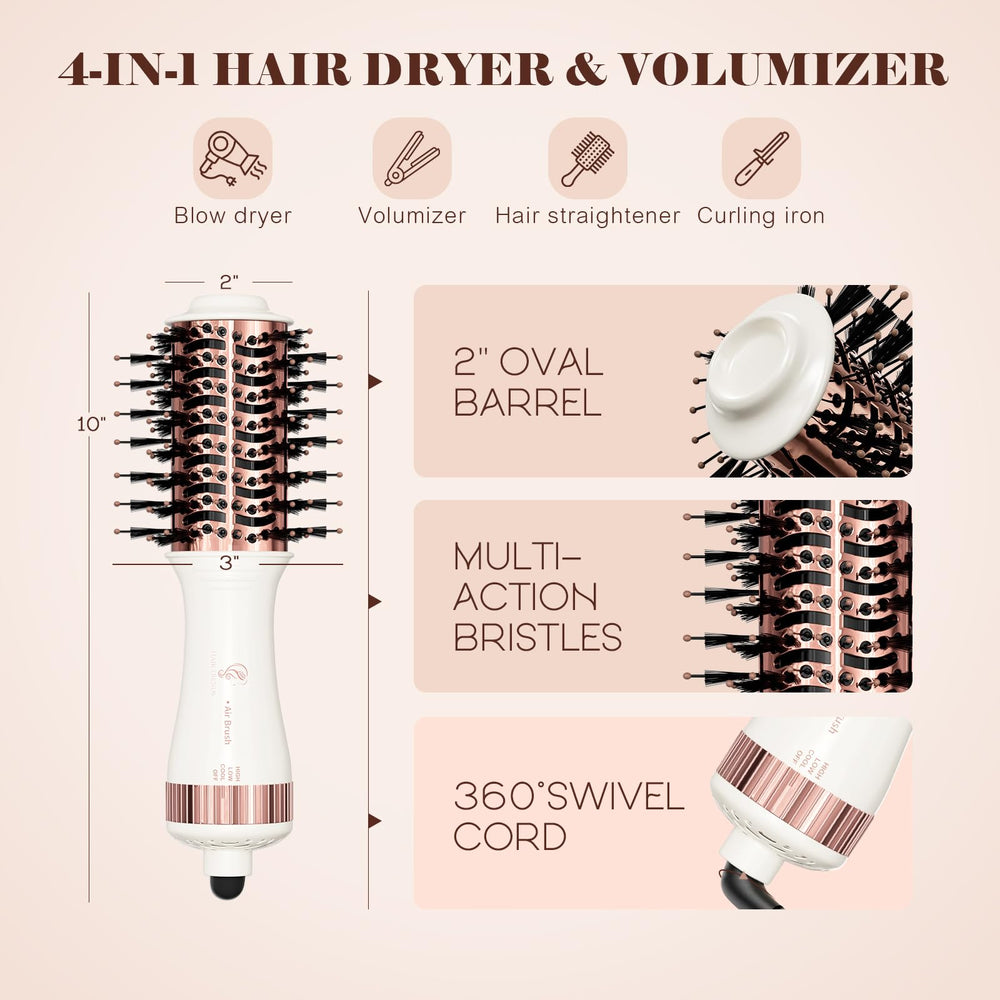 Hair Trends oval brush root lift and smooth body for versatile styles.