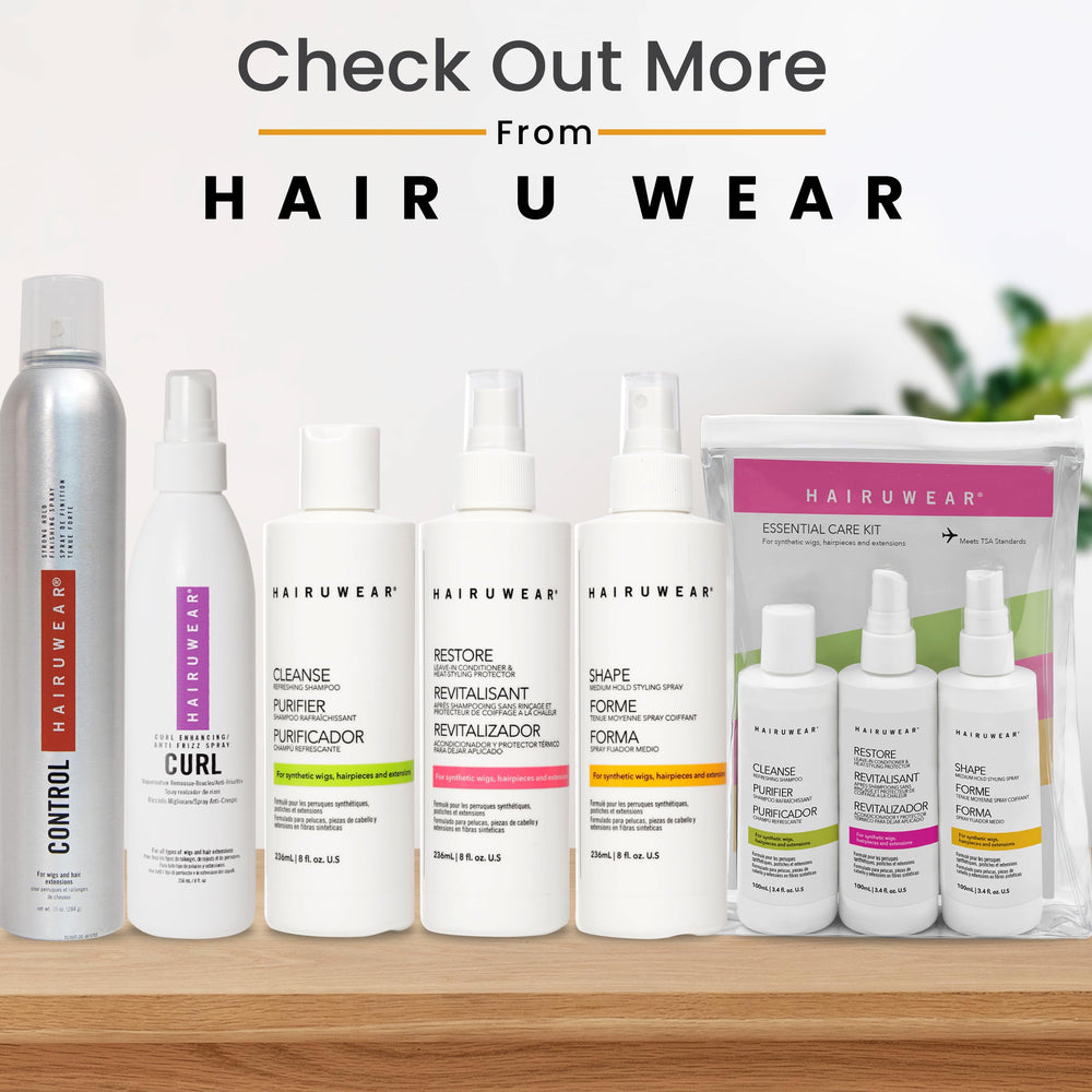 Aplicación fácil para estilos con calor en pelucas Raquel Welch Hair U Wear.