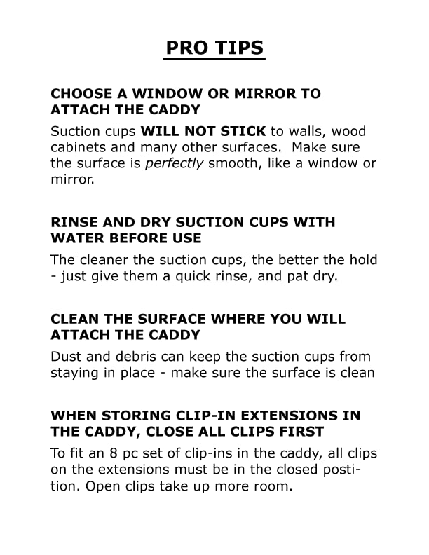 Hair Works waterproof extension holder protecting contents from moisture.