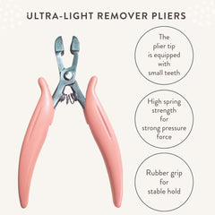 hair2heart remover pliers for micro-ring extensions, versatile at home or in salon