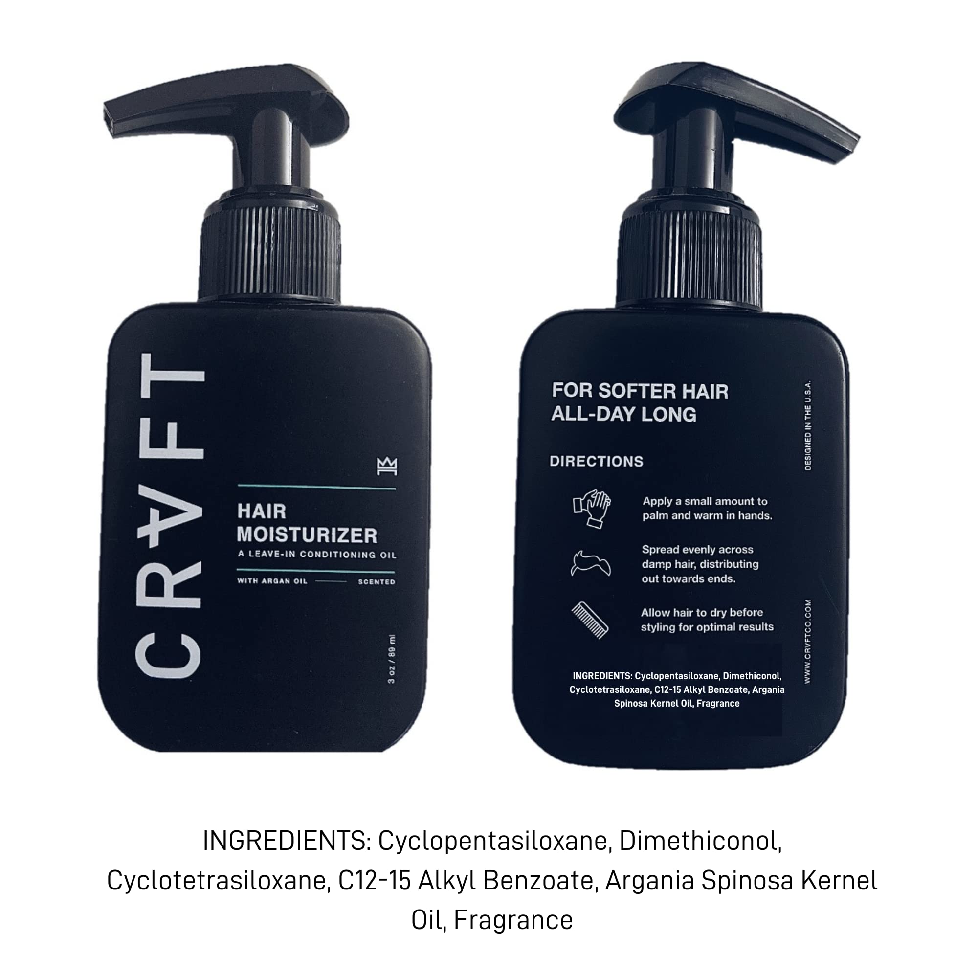 Hair Craft Co. CRVFT Condicionador Diario: envase elegante listo para cualquier rutina.