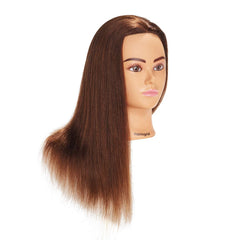 Hairingrid dark brown 4 color hair provides natural-looking strands for styling demos.