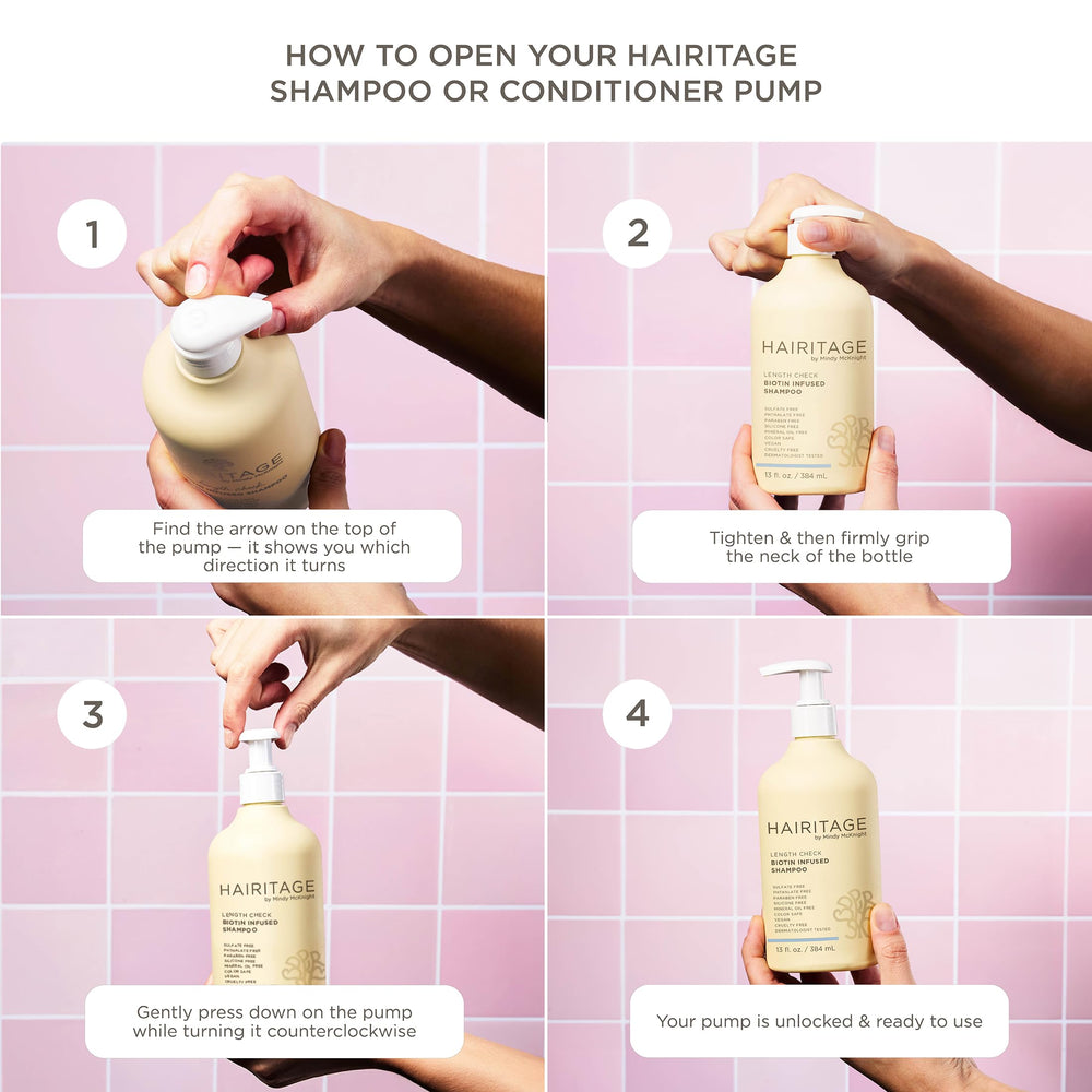 Hairitage duo packaging scene showing 21oz bottles in a two-pack.