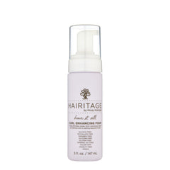 Hairitage Have It All Curl Enhancing Foam Mousse bottle for frizz control and lightweight moisture.