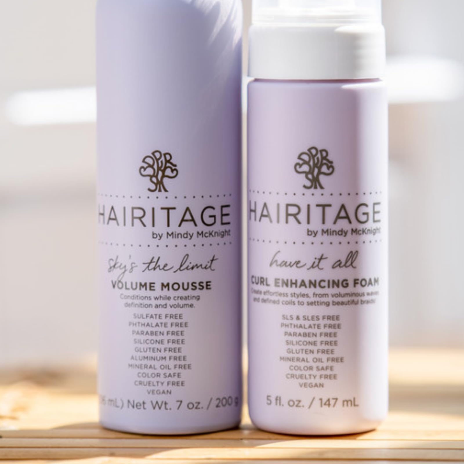 Hairitage Have It All Curl Mousse shown with braids for protective styles.