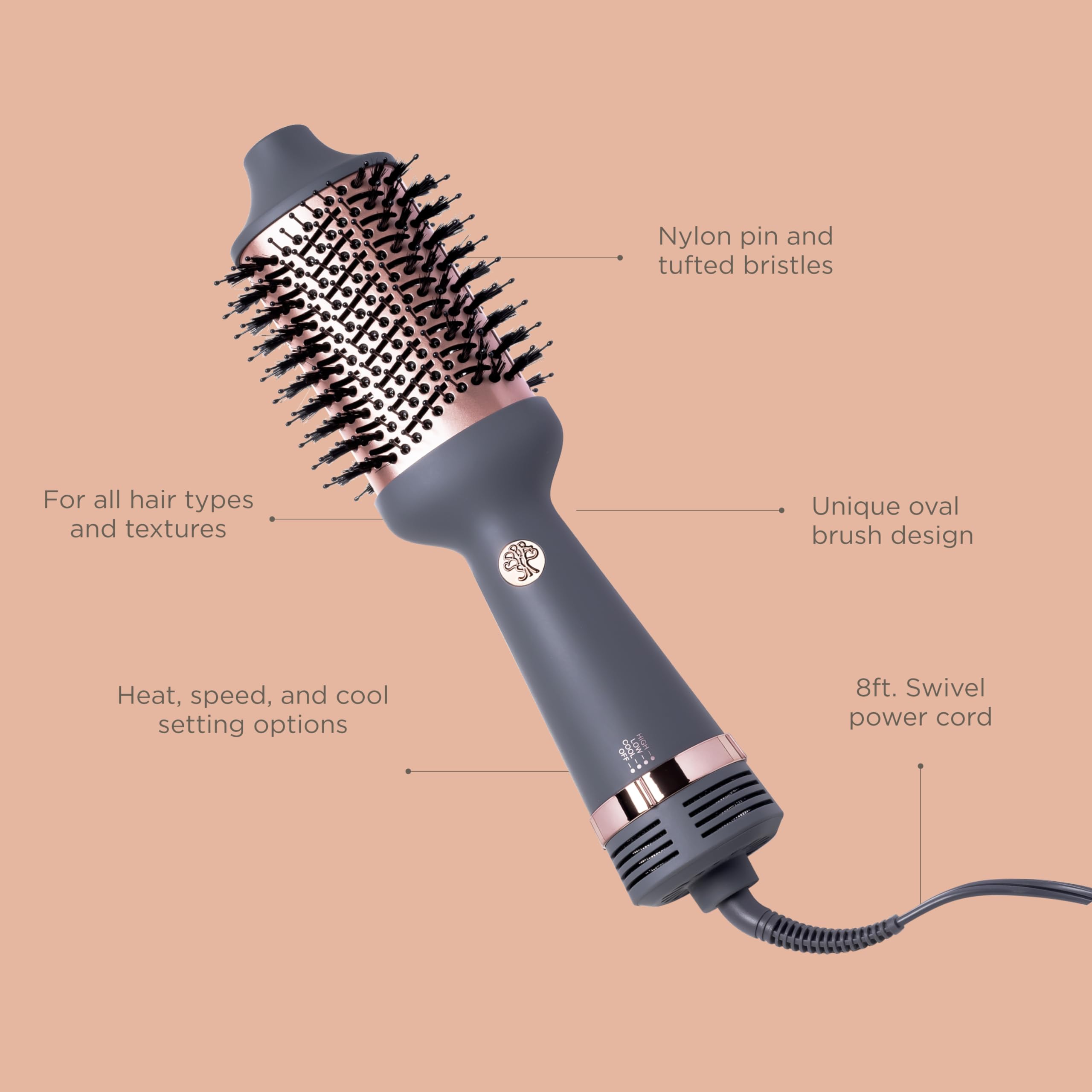 Hairitage Up in The Air hair styling in action delivering voluminous, smooth results.