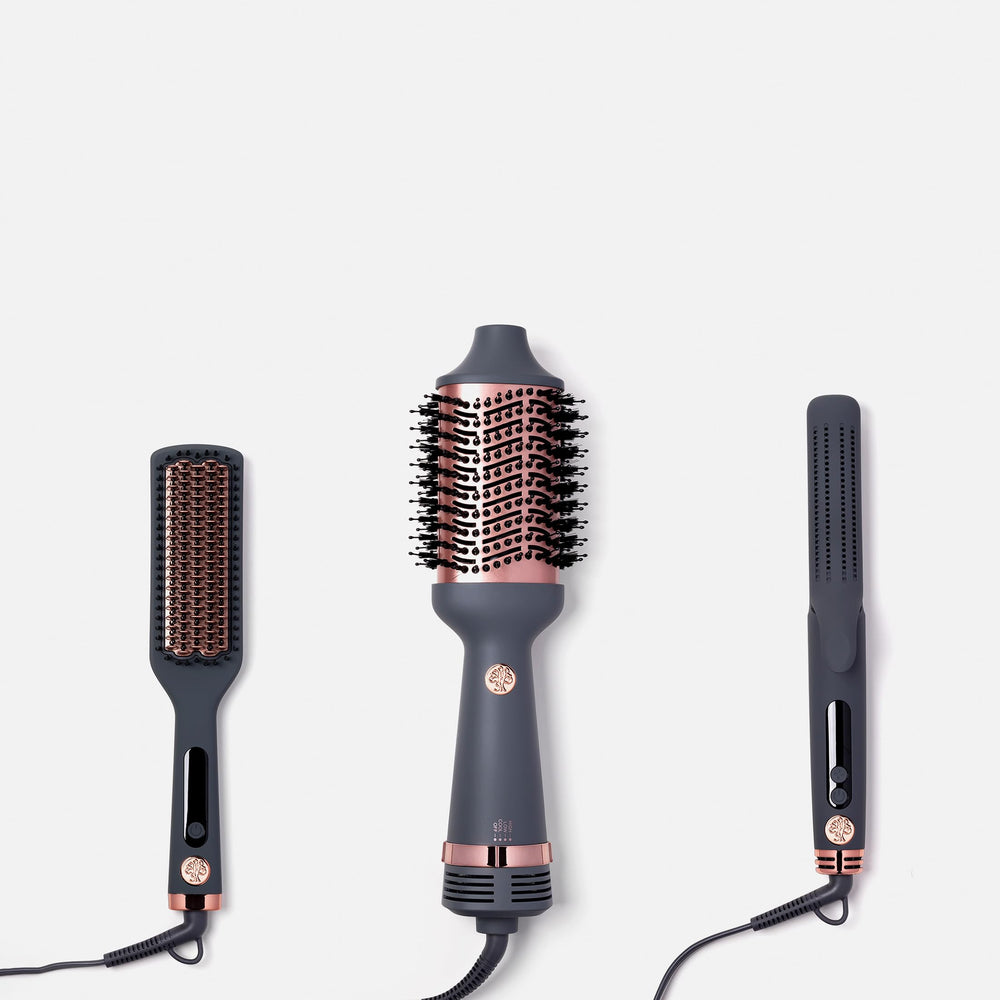 Hairitage Up in The Air matte grey design complements any vanity.