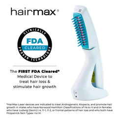 HairMax Ultima 12 Classic lasercomb cordless design for travel