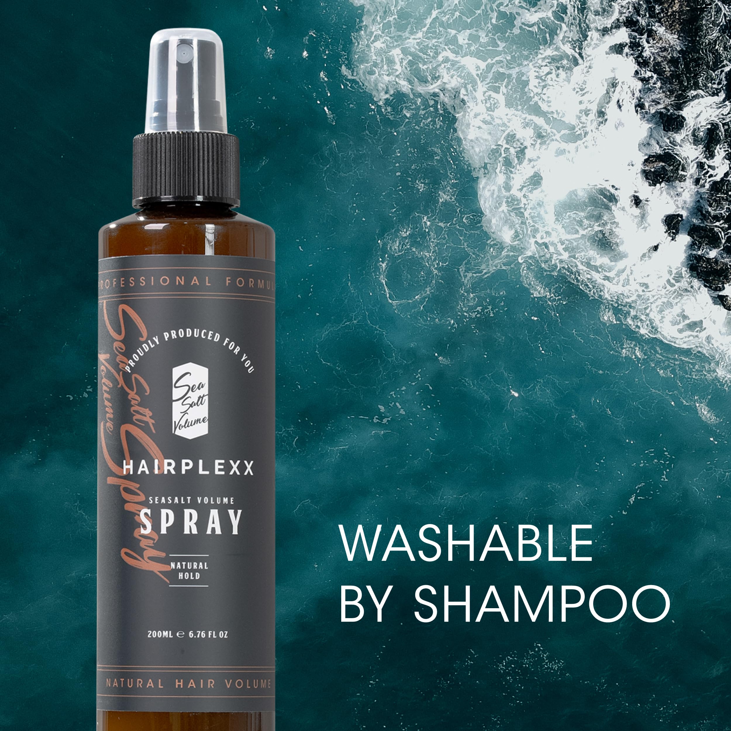 Hairplexx Water-soluble formula rinses out easily after use.