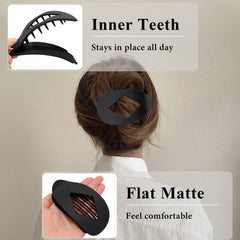 Hairshowgala matte no-slip clips ideal for curly hair with strong grip.