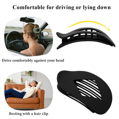 Hairshowgala flat clips support half-up styles during travel and work.