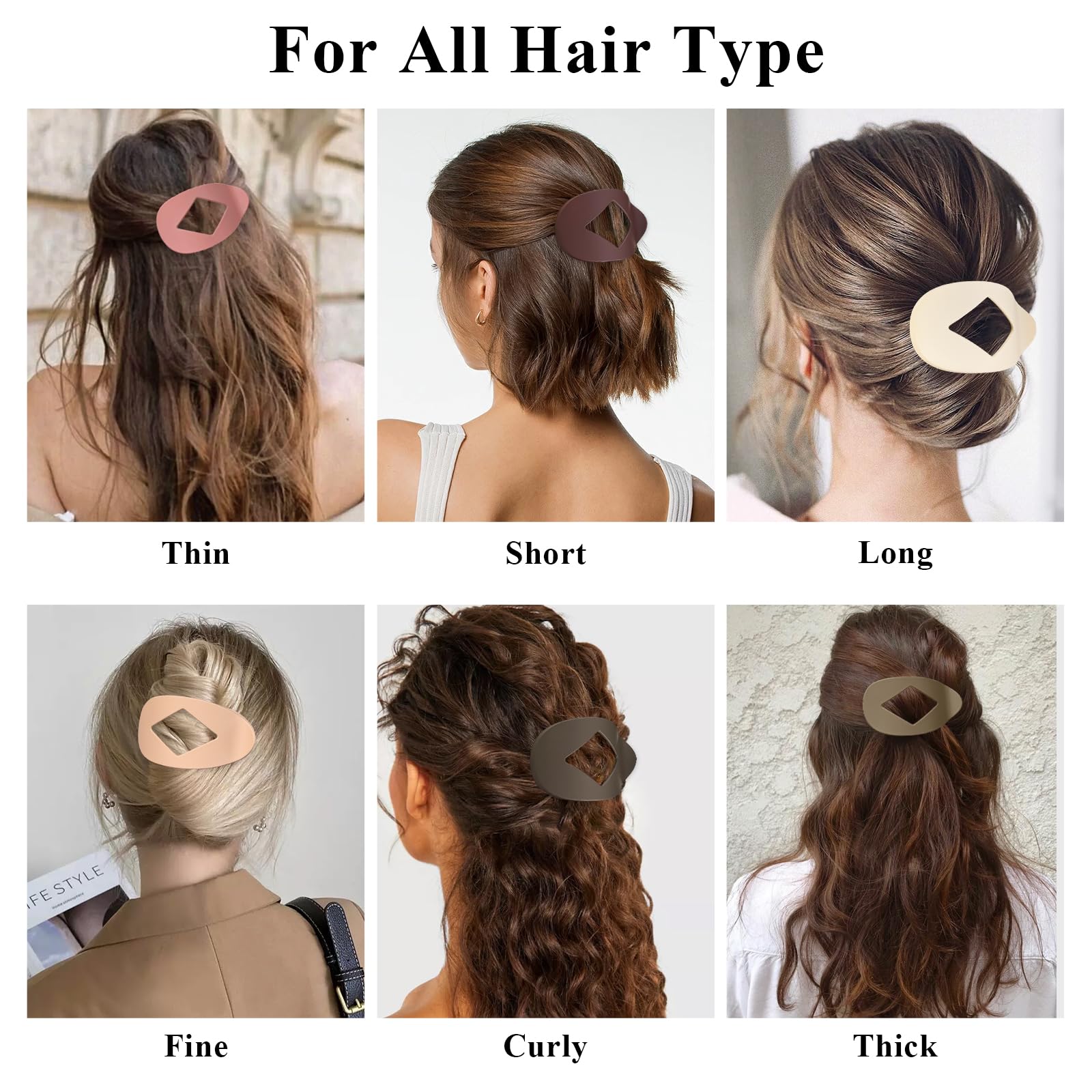 Hairshowgala lightweight yet durable clips reduce hair damage during styling.