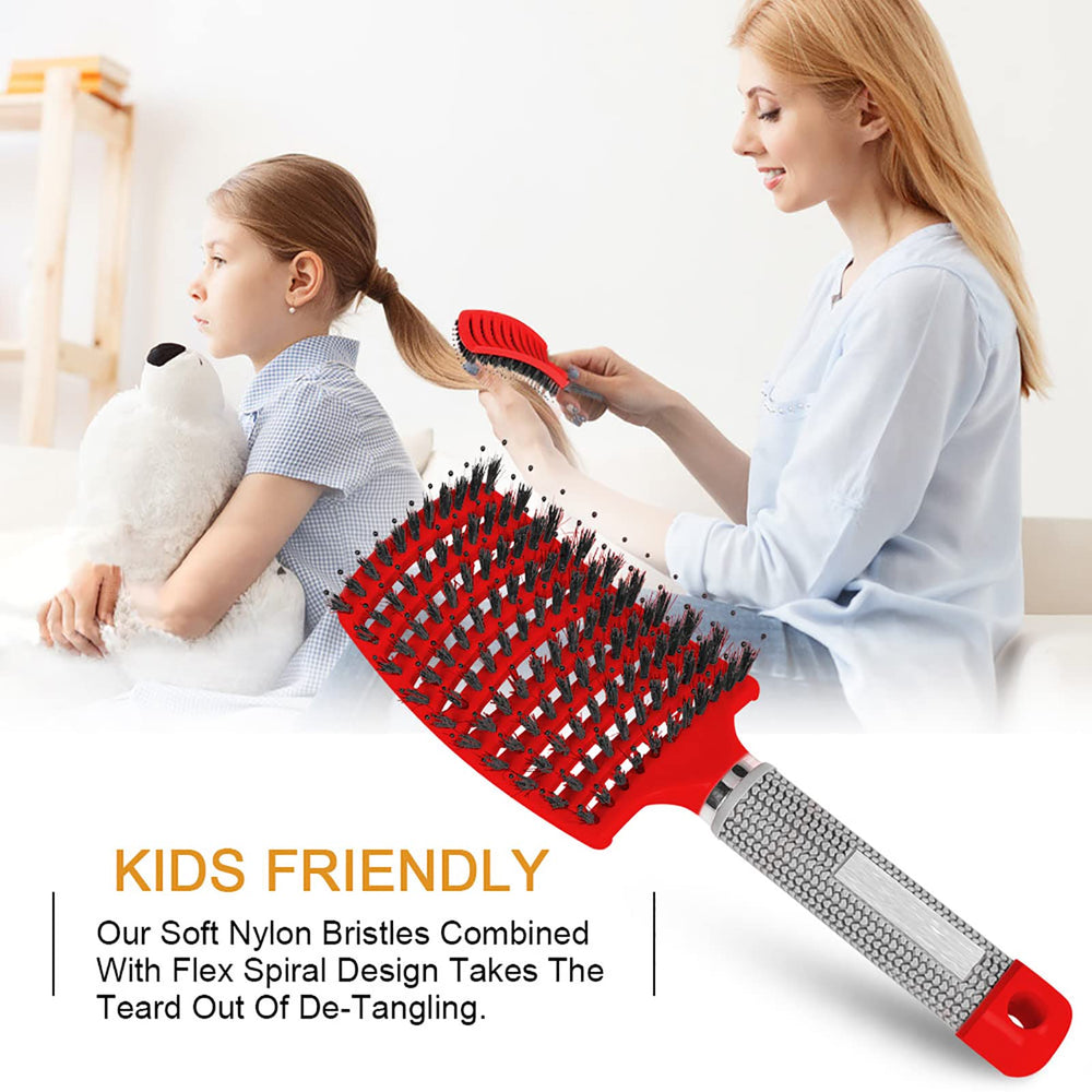 Hairstreaq 5-in-1 styling brush covers multiple hair tasks.