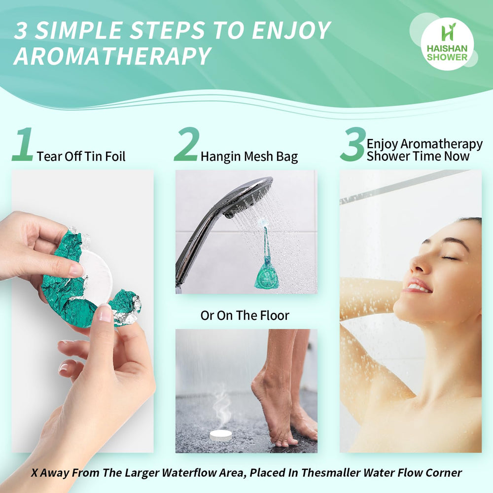 Product display showing a complete HAISHAN SHOWER steamers set