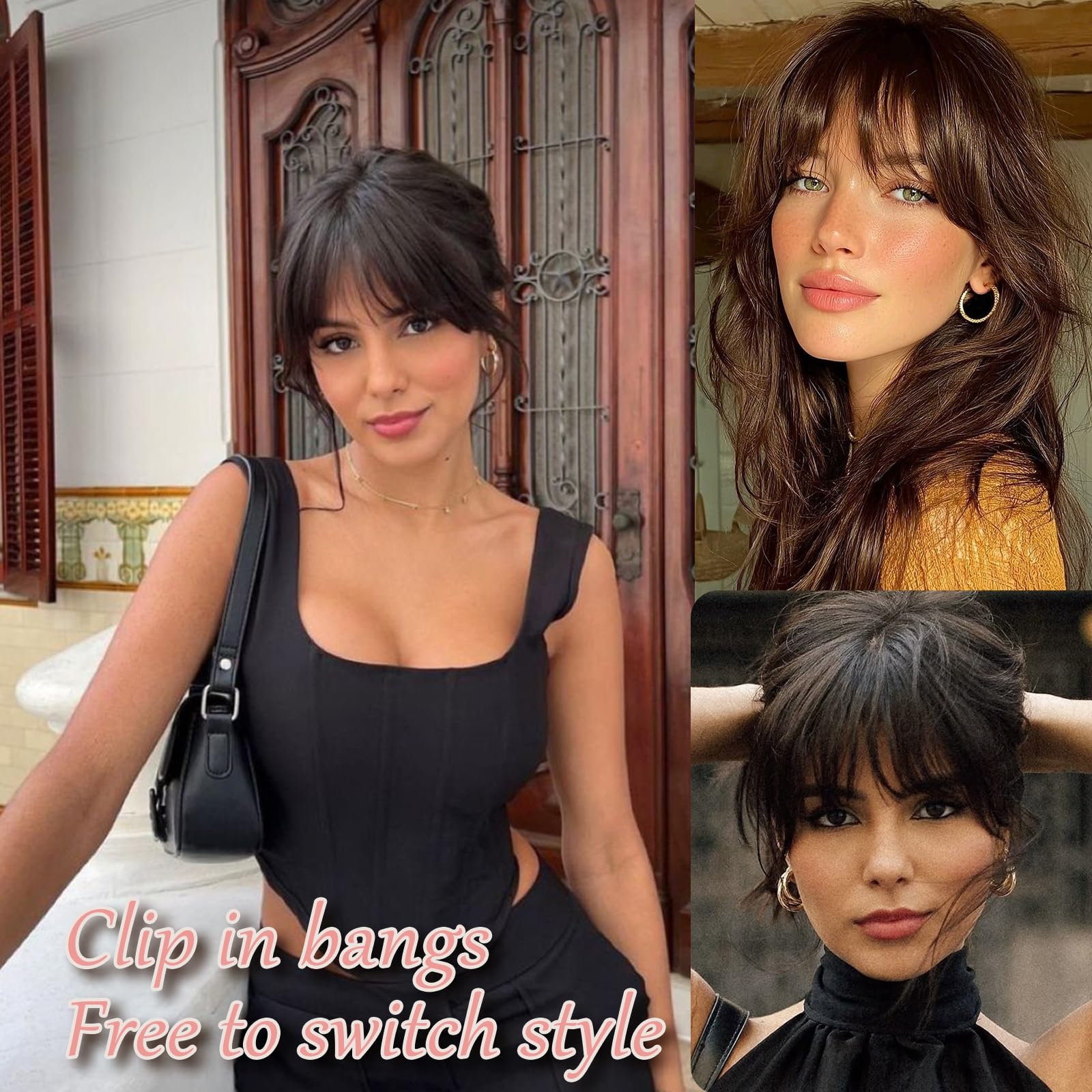 HAITOO clip-in bangs suitable for daily wear and special occasions