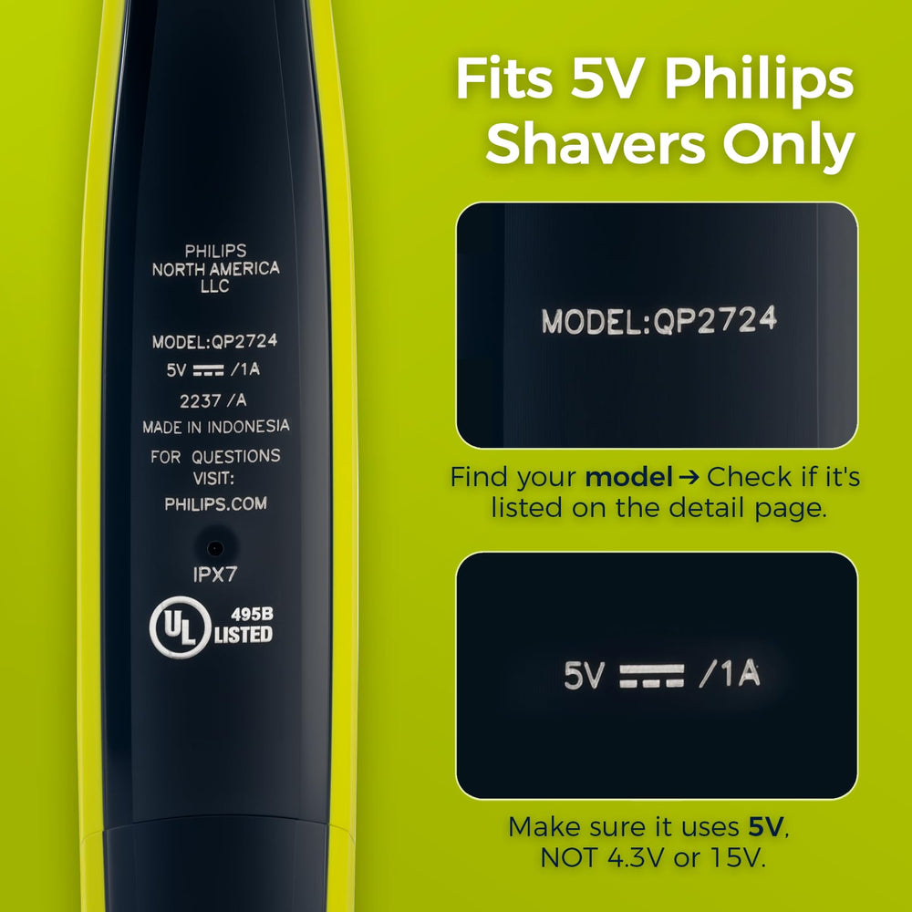 Hajida USB-C cable for MG5970 shaver—wet/dry compatibility
