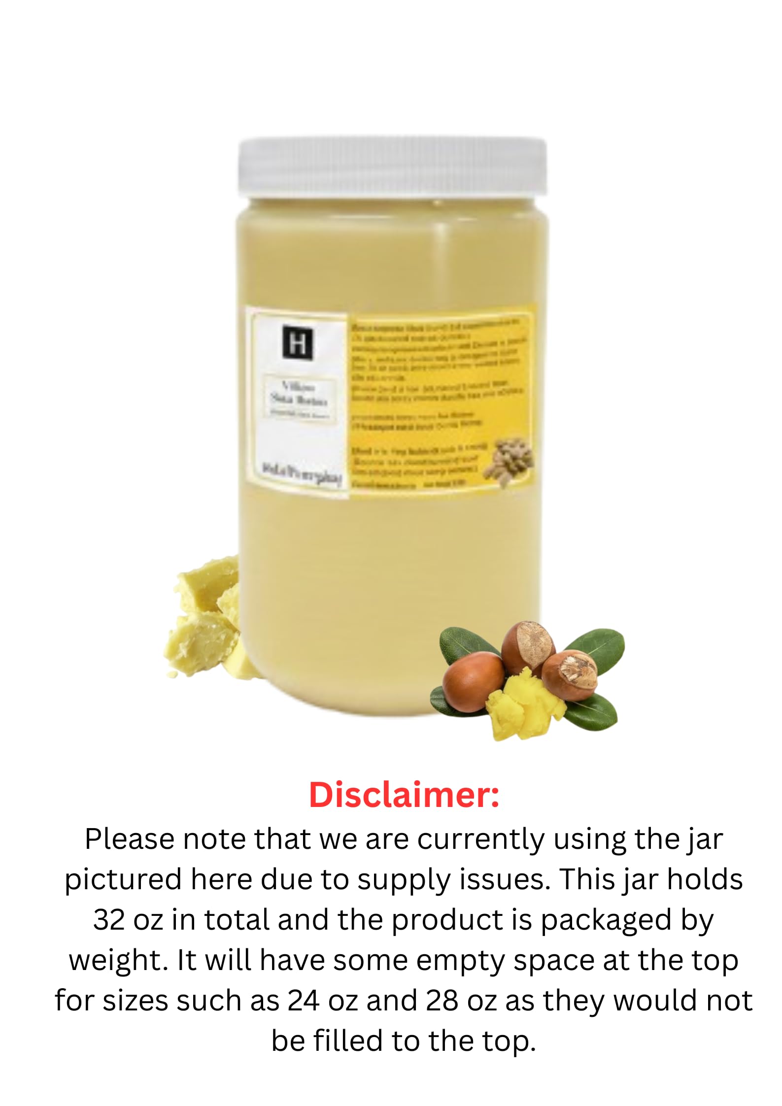 HalalEveryDay yellow shea butter close-up shows natural golden color and smooth consistency for skin.
