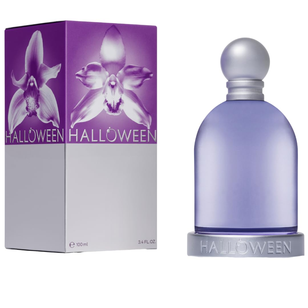 Halloween Eau de Toilette for Women bottle front view highlighting floral design for daily wear