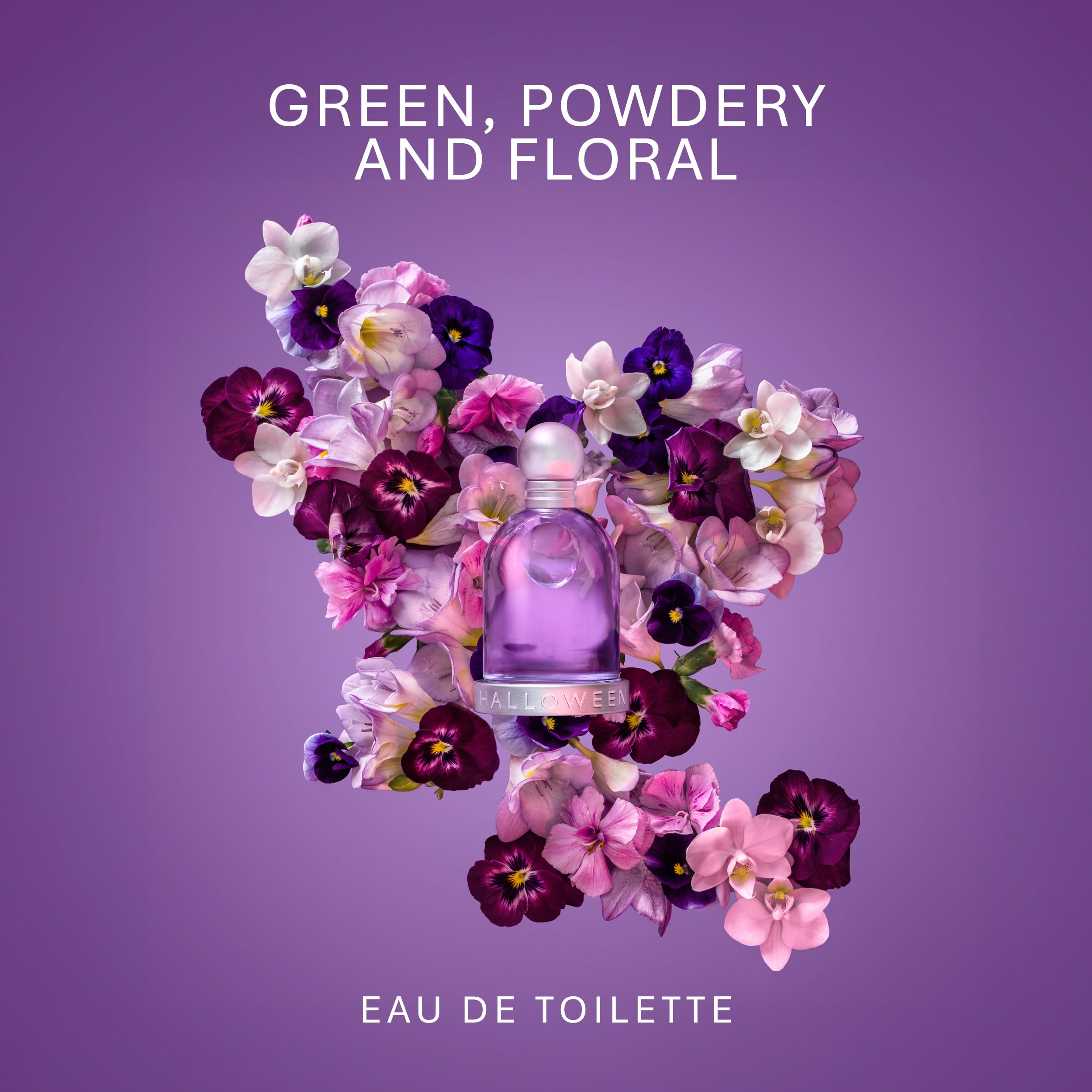 Halloween packaging box for the Eau de Toilette emphasizing premium scent experience