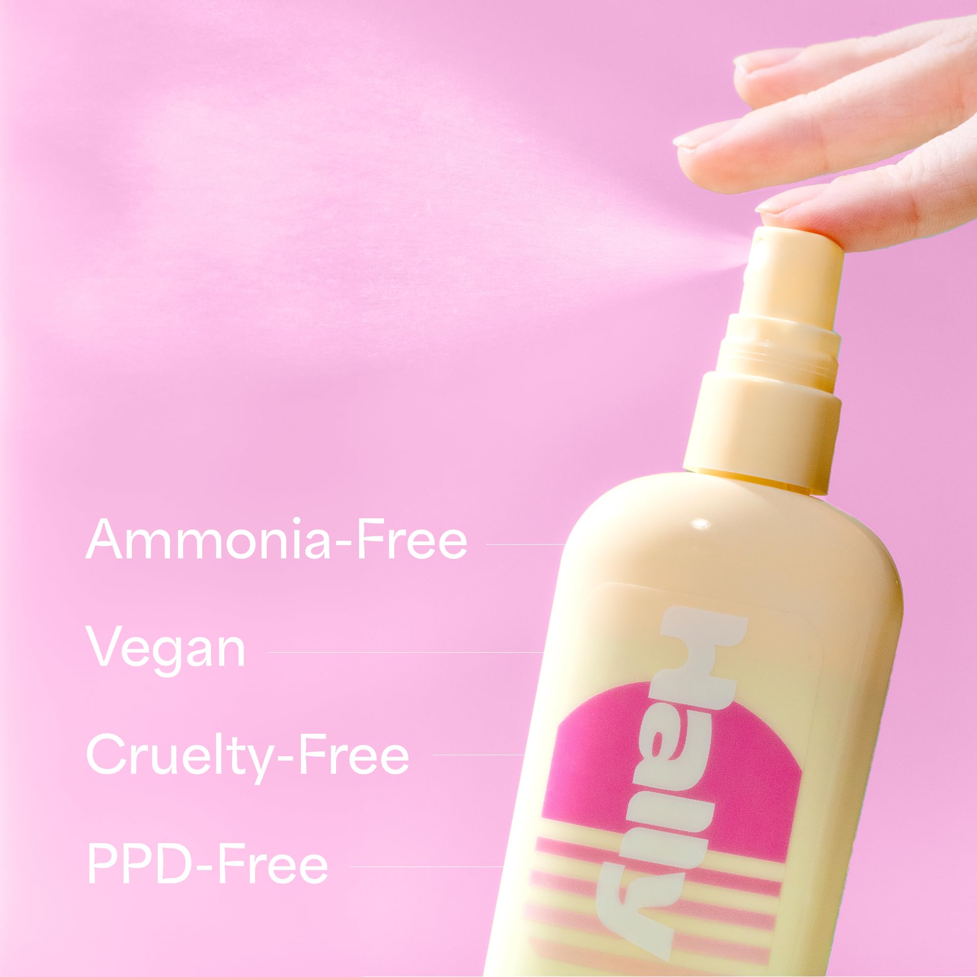 Hally Hair Lighten Up blue-toner brassiness-control highlights warm tones as hair lightens