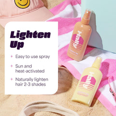Hally Hair Lighten Up on damp hair demonstrates even distribution for gradual lift