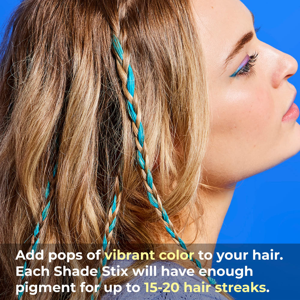 Hally Hair Shade Stix Blue wash-out after one shampoo.