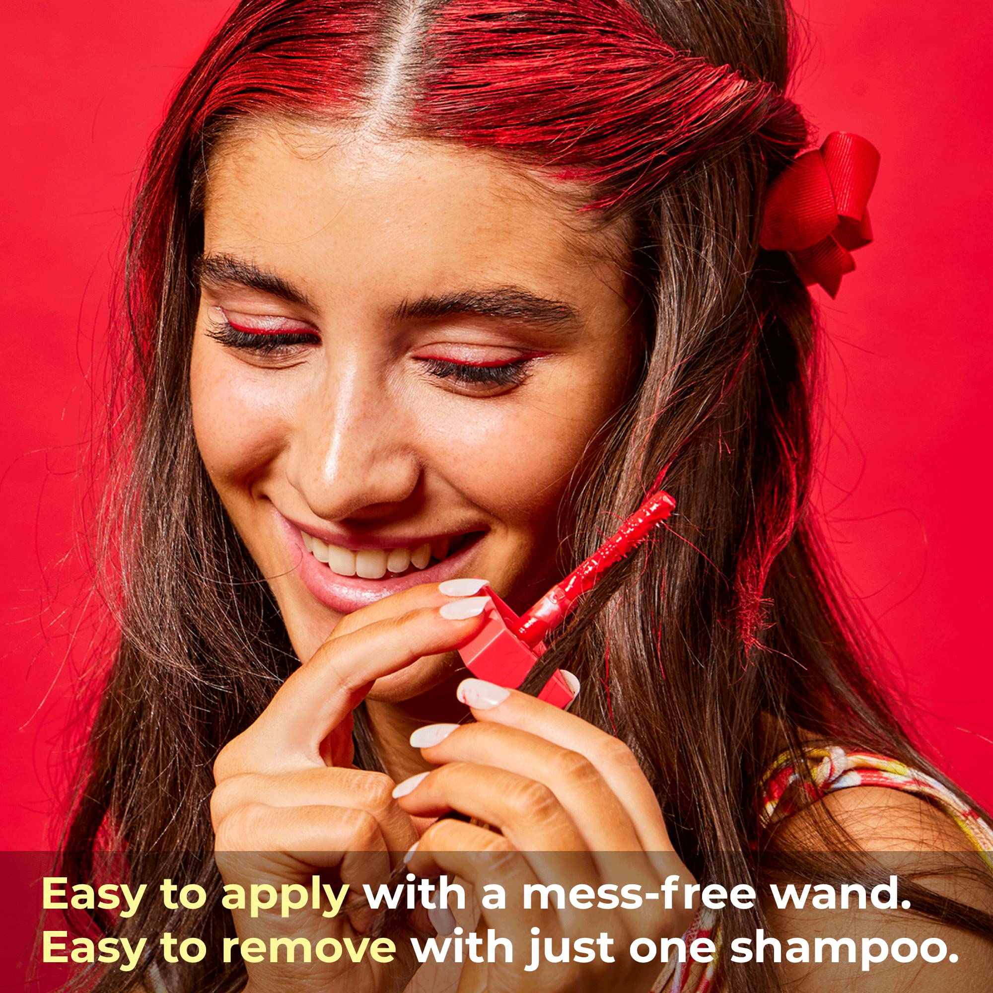 Hally Hair Shade Stix Red washes out in one shampoo.
