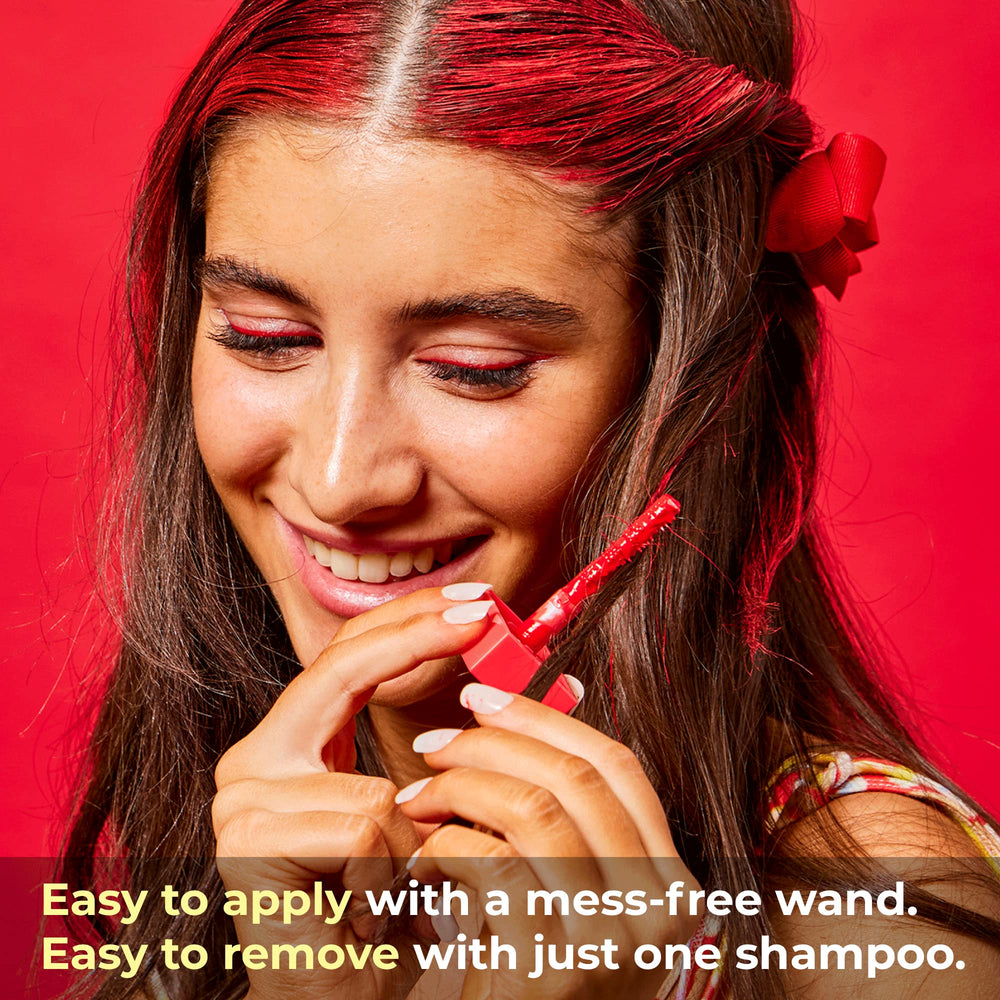Hally Hair Shade Stix Red washes out in one shampoo.