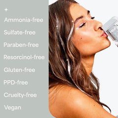 Hally Hair Shade Stix washes out in one shampoo for quick reset.