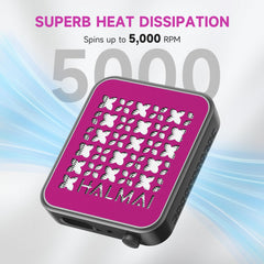 HALMAI Nail Dust Collector runs whisper-quiet under 55dB for client comfort.