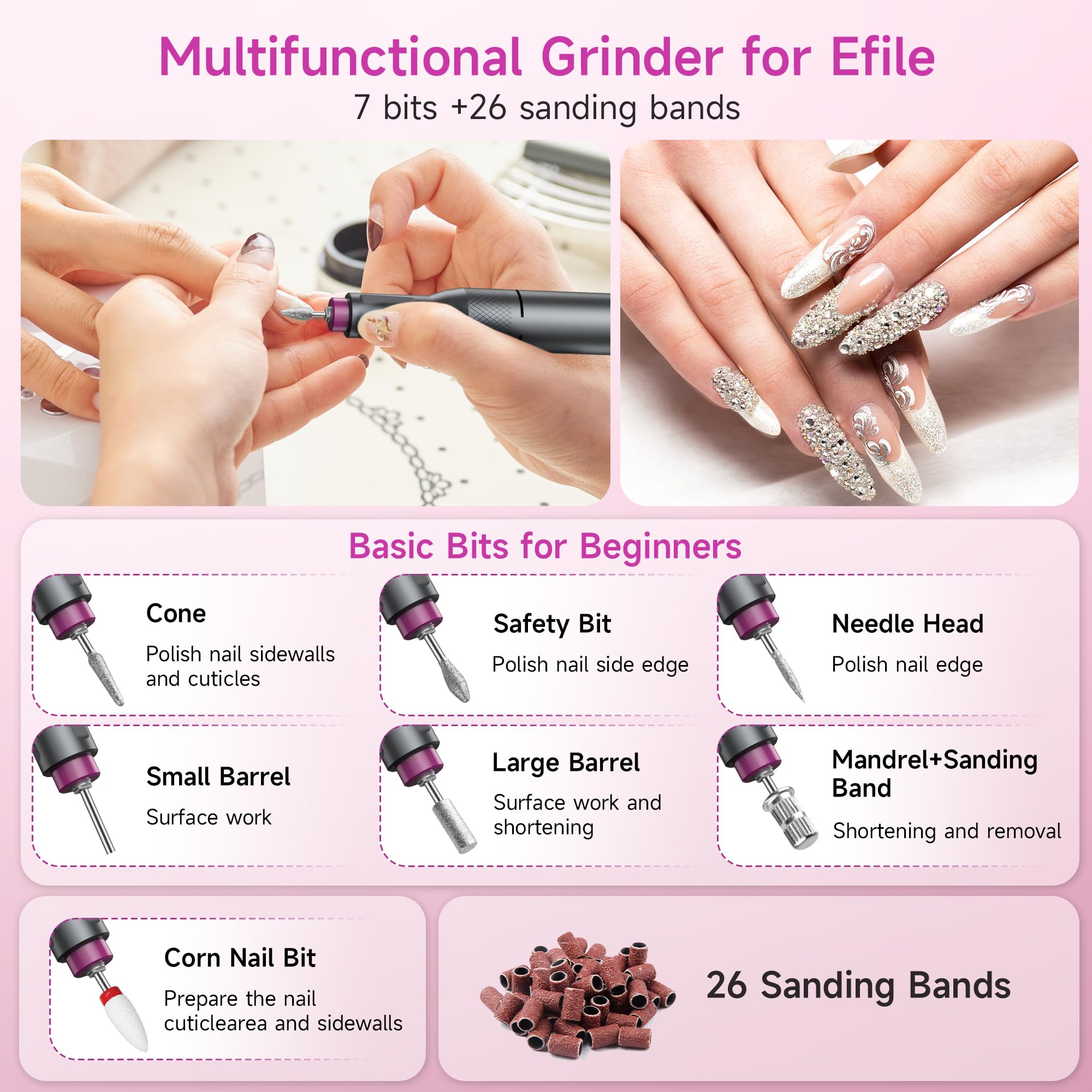 Halmai portable salon-grade efile kit for professional use
