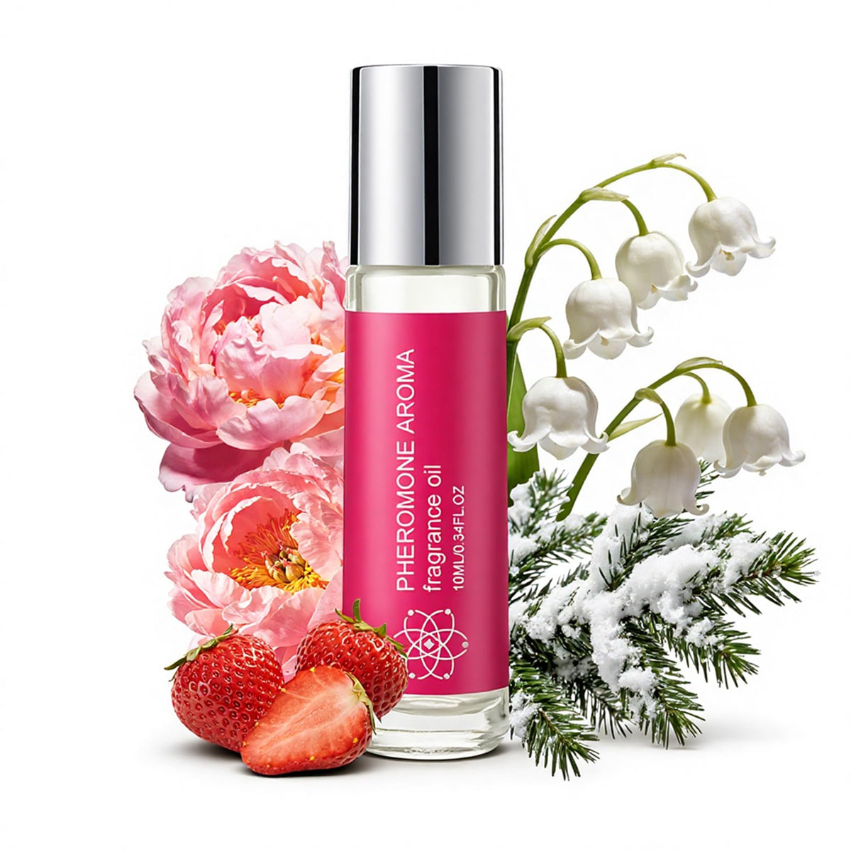 Halonly Roll-On Perfume bottle pour shows portable, on-the-go fragrance for busy days.