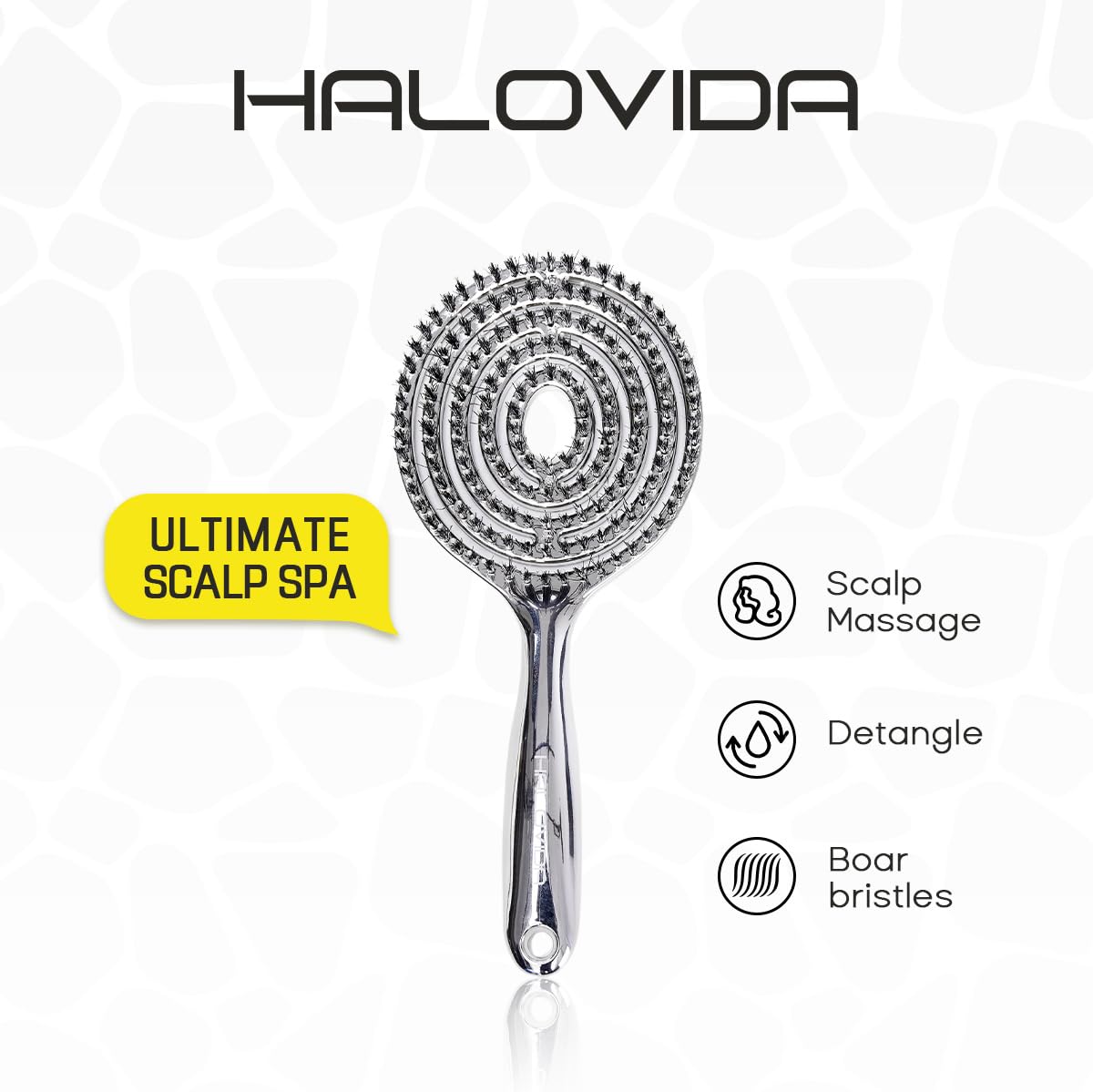 HALOVIDA ergonomic handle designed for comfortable daily use