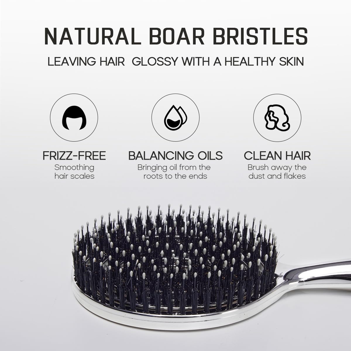 HALOVIDA anti-frizz brush aiding frizz control