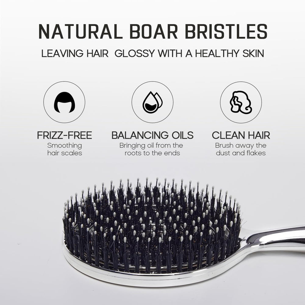HALOVIDA anti-frizz brush aiding frizz control