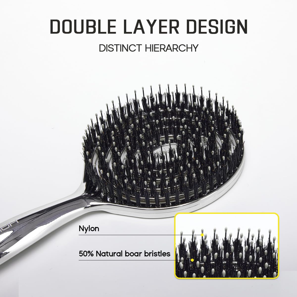 HALOVIDA hair brush performing scalp massage during brushing