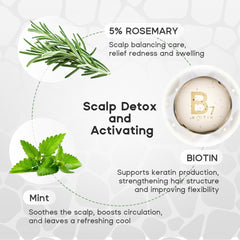 HALOVIDA rosemary mint cooling effect on scalp for soothing relief
