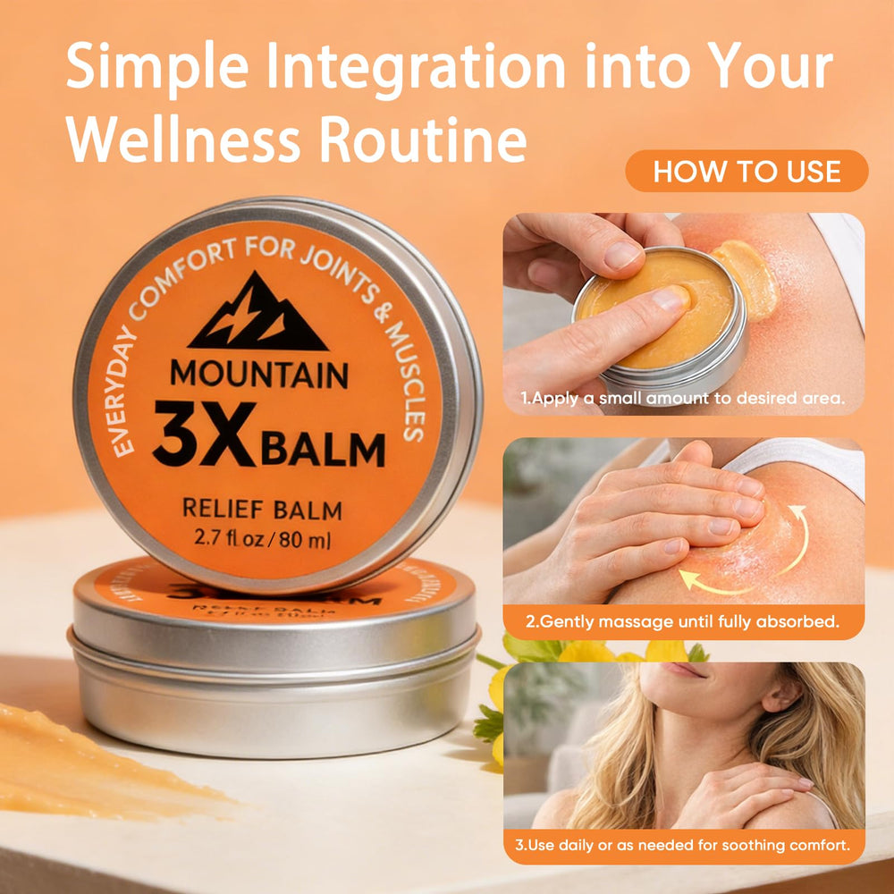 Halpilt Mountain 3X Relief Balm on shelf in compact 2.7 oz tube.