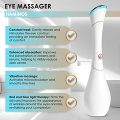 HAMINOS Eye Massager Wand delivers gentle vibrations for a refreshed under-eye look.