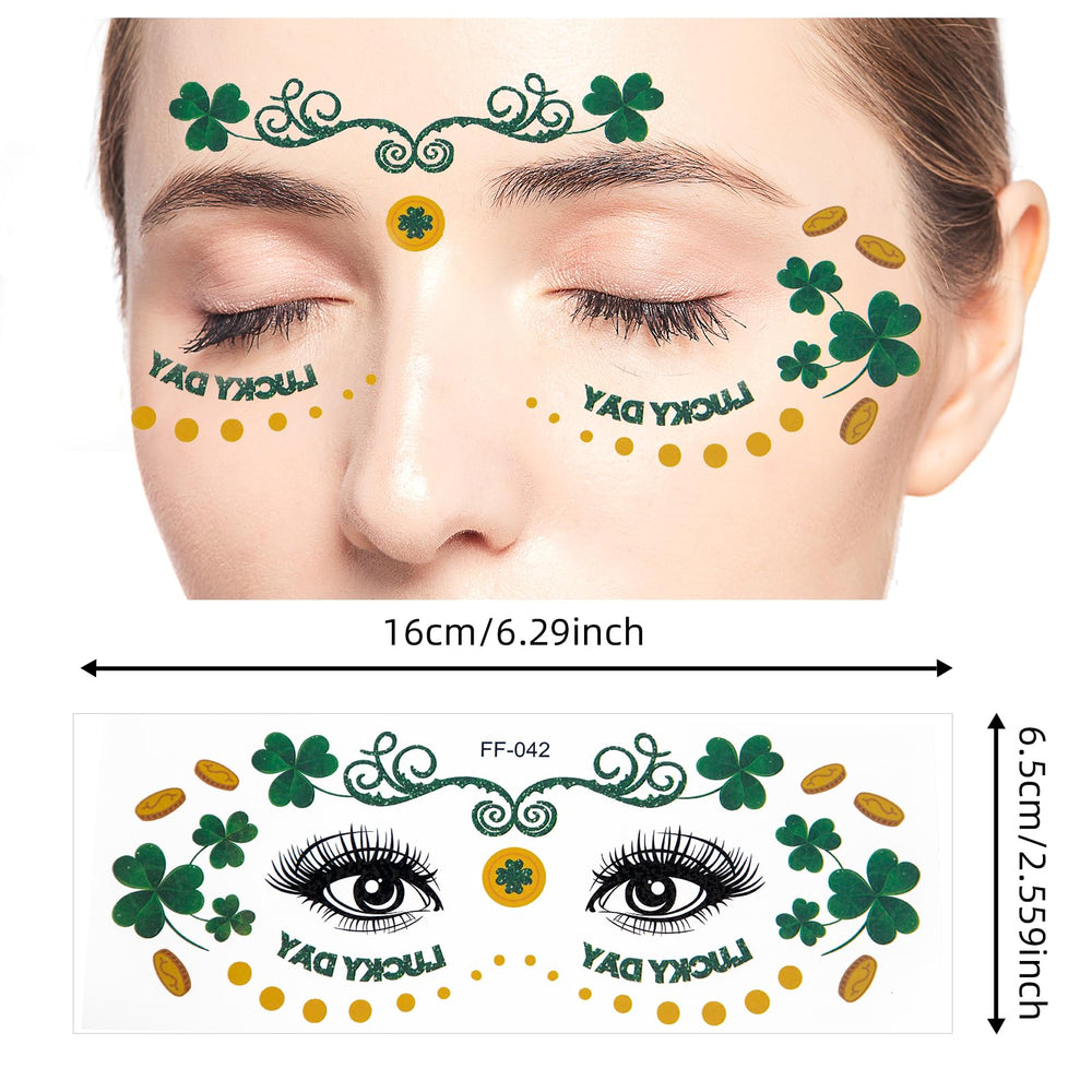 Hamiutci flower-and-clover tattoos sheet 5 add charm to costumes