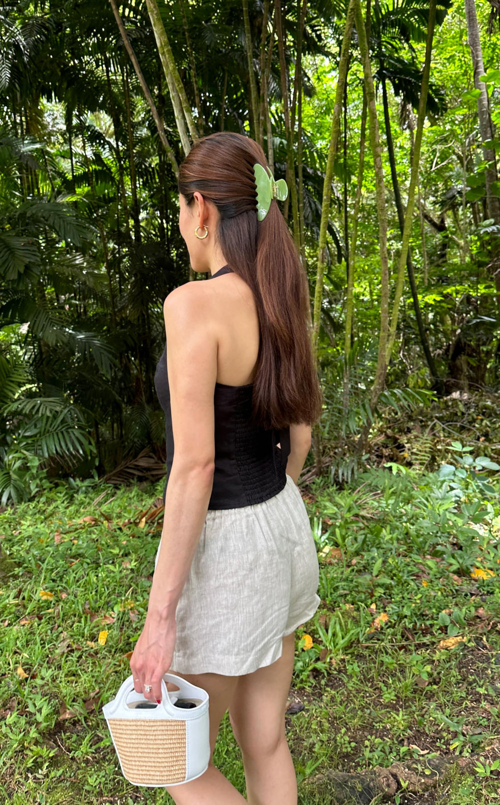 Hana Mia half-up style clip — easy updo, neat and comfortable.