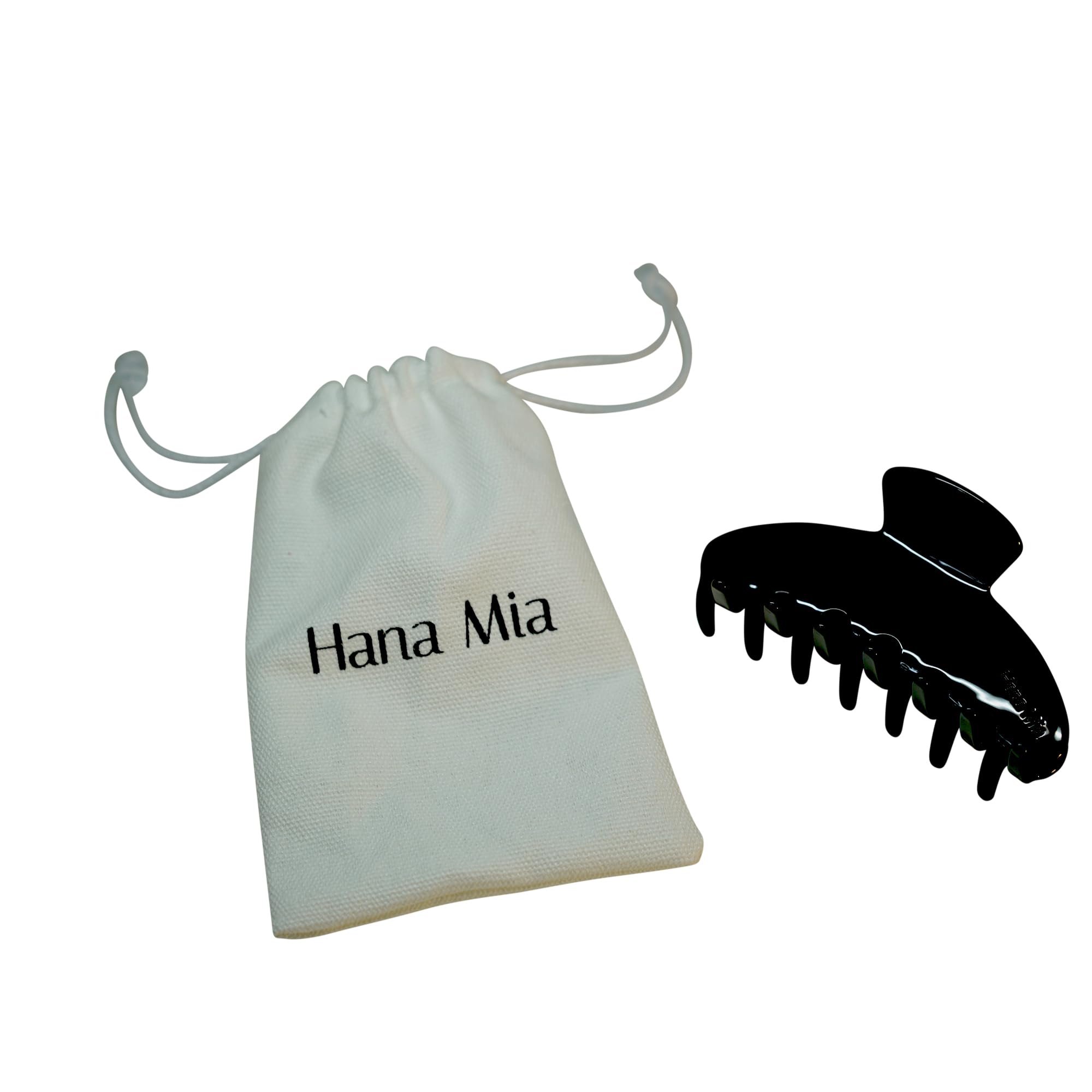 Hana Mia lightweight claw clip offers comfortable wear during busy days.