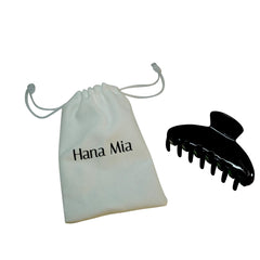 Hana Mia lightweight claw clip offers comfortable wear during busy days.