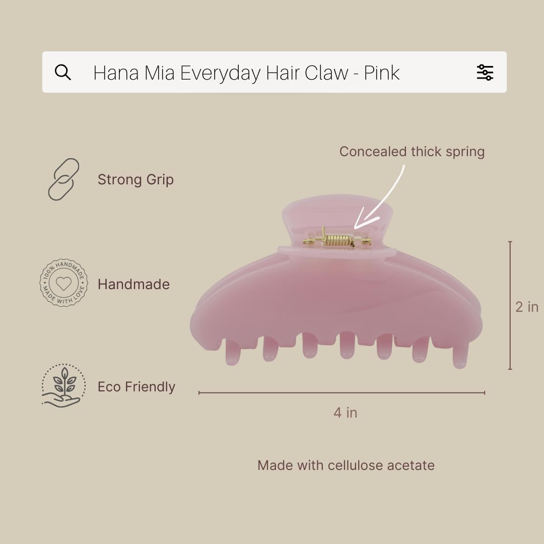 Hana Mia purse-friendly clip fits in a bag for on-the-go touch-ups.