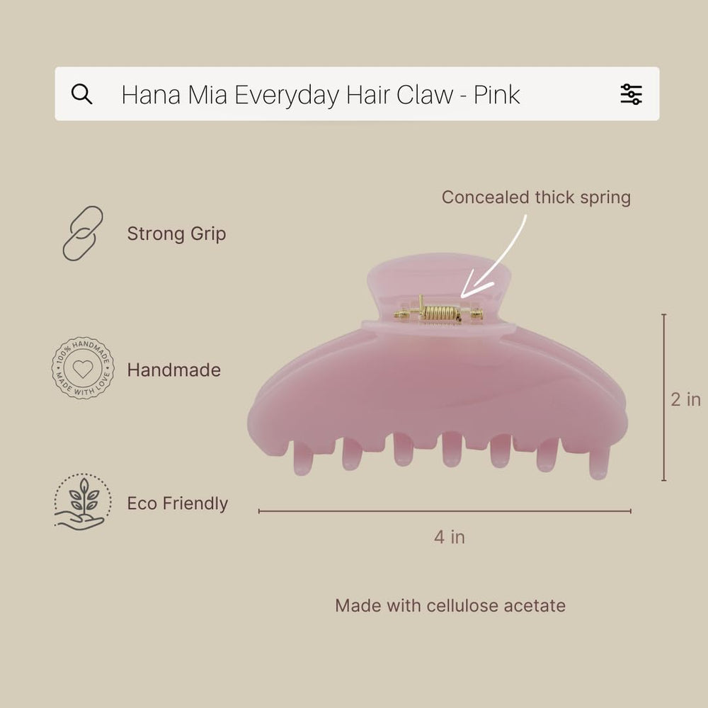 Hana Mia purse-friendly clip fits in a bag for on-the-go touch-ups.