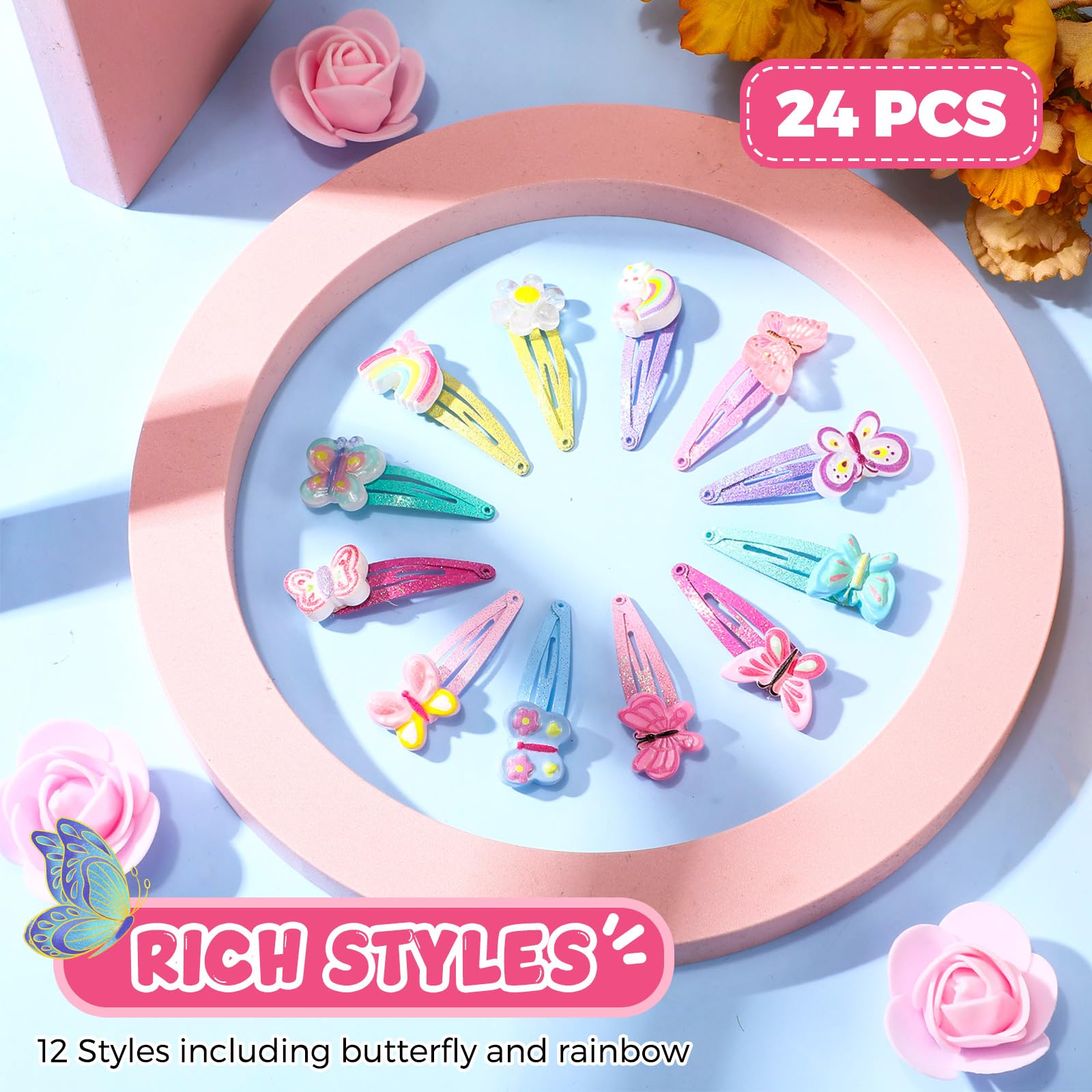 Hanaive mermaid hair pin sparkles for festive looks throughout the day.